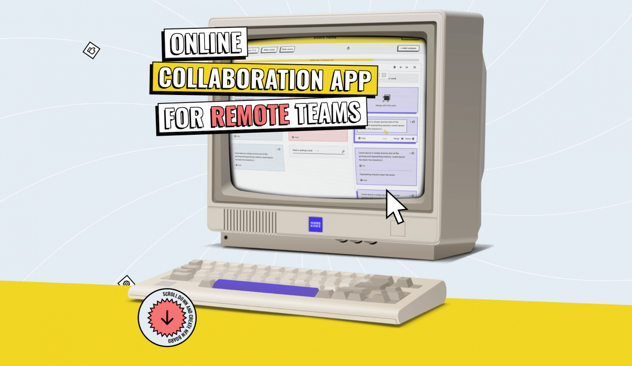 Boldare Boards, an example of web design trends for 2021