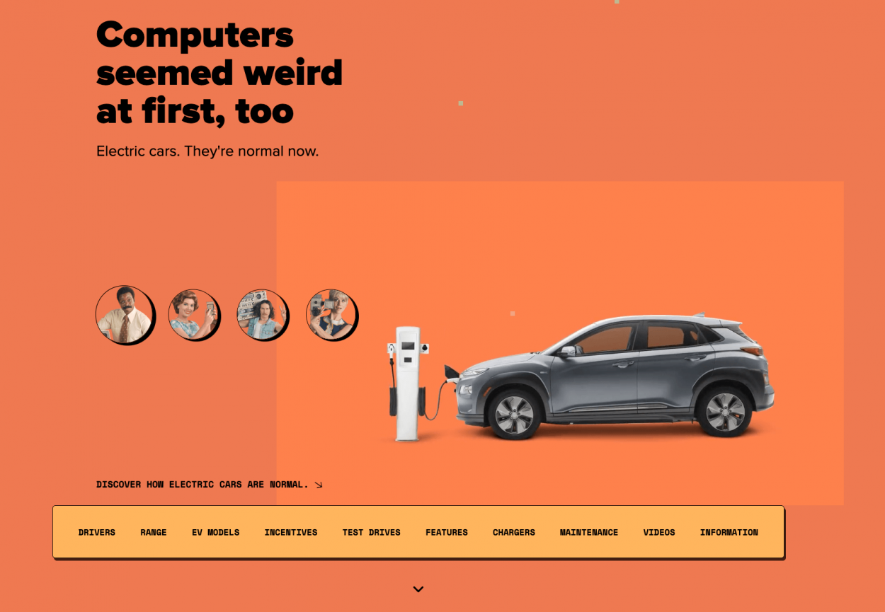 Normal Now, an example of web design trends for 2021